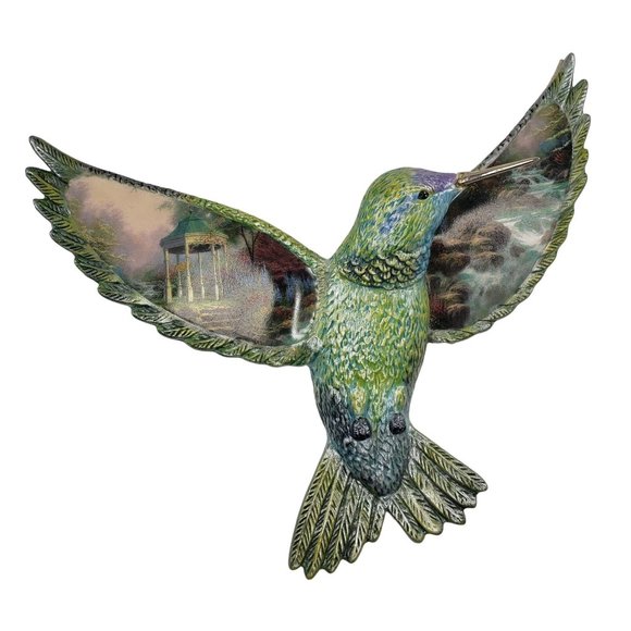 Thomas Kinkade Accents Thomas Kinkade Sweetheart Gazebo Beauty Flight Hummingbird Wall Decor